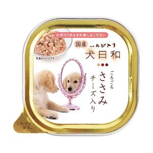 わんわん　犬日和トレイ　ささみ　チーズ入り　１００ｇ