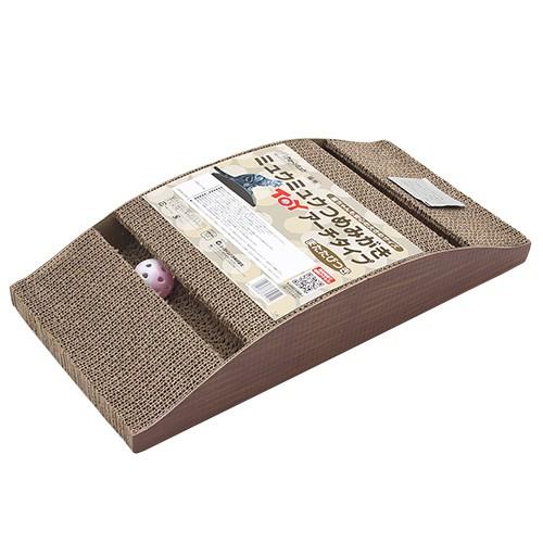 猫用　爪とぎ　シーズイシハラ　ミュウミュウ　つめみがきトイ　アーチタイプ