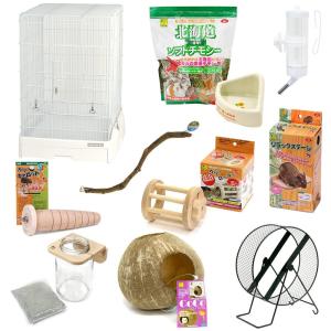 デグー飼育セット 白ケージ