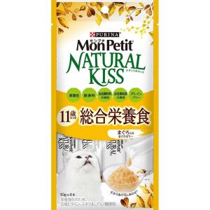 モンプチ　ナチュラルキッス　１１歳以上用総合栄養食　まぐろ入りまぐろゼリー　４０ｇ（１０ｇ×４本）