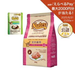 ニュートロ　猫　ナチュラルチョイス　室内猫用　アダルト　ターキー　５００ｇ＋デイリー　ディッシュ　アダルト　パウチ　おまけ付｜chanet