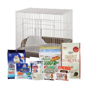 ＧＥＸ　うさぎのはじめて飼育セット　スマートルーム（７０．０×５４．０×６０．０ｃｍ）　網ケージ