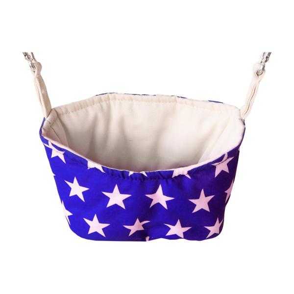 レインボー　モモンガバーレル星柄　ブルー　ハンモック