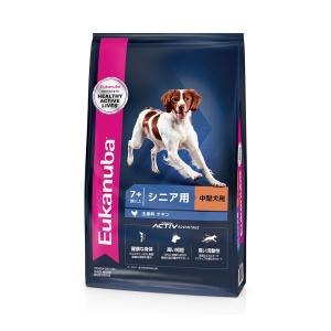 【送料無料】ユーカヌバ　ミディアム　シニア　２．７ｋｇ　シニア用　中型犬種用　７歳以上　Ｅｕｋａｎｕｂａ　ジップ付｜chanet