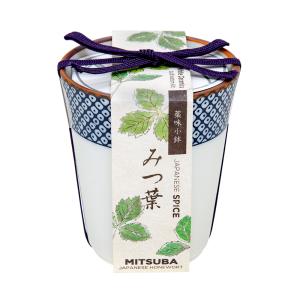 聖新陶芸 染付小紋 薬味小鉢 みつ葉