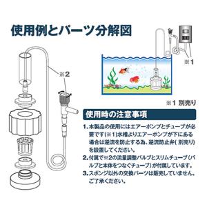 LSS研究所 本体 LSSスポンジフィルター ...の詳細画像1