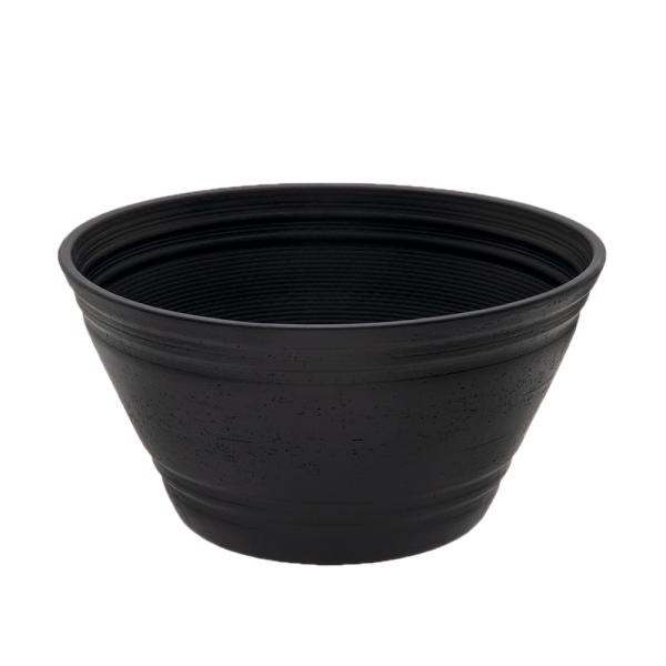 鉢　セラアート　平鉢　３３号×５個　黒　（外径３３５×高さ１７３ｍｍ）
