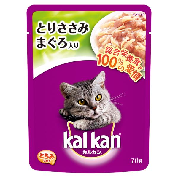 カルカン　パウチ　とりささみ　まぐろ入り　７０ｇ　キャットフード