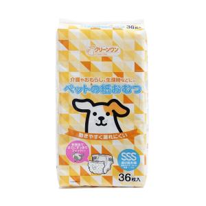 犬　猫　おむつ　新クリーンワン　ペットの紙おむつ　ＳＳＳ　３６枚