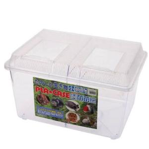 プラケース　飼育容器　スーパー特大　クリア　仕切り付き　仕切りスライド式　（５００×３６０×３００ｍｍ）　虫かご　昆虫　お一人様１点限り