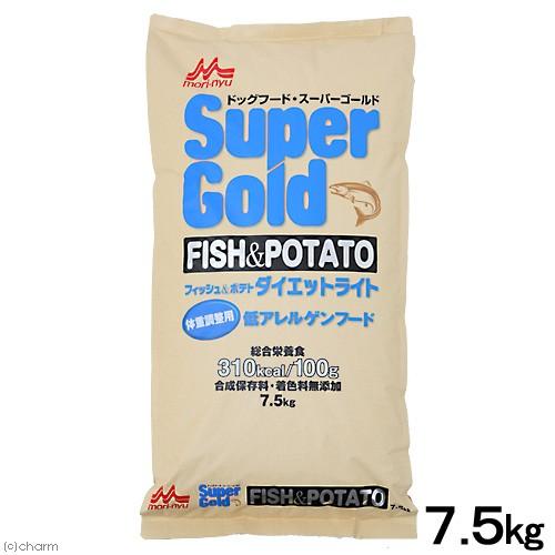 ドッグフード　森乳　スーパーゴールド　フィッシュ＆ポテト　ダイエットライト　７．５ｋｇ