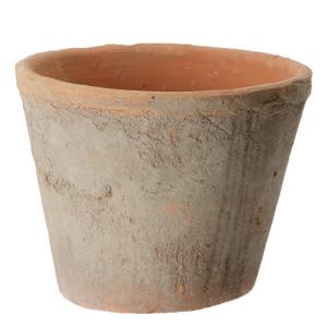 アンティークポット 直径16×12．5cm 赤 モスポット