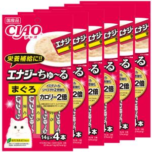 いなば　ＣＩＡＯ　チャオ　エナジーちゅ〜る　まぐろ　１４ｇ×４本　６袋　ちゅーる　チュール　猫｜chanet