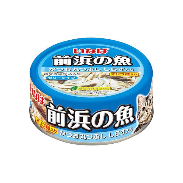 いなば　前浜の魚　かつお丸つぶし　しらす入り　１１５ｇ×２４缶