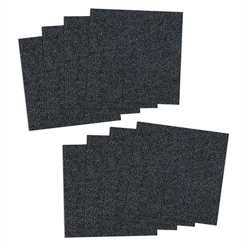 アウトレット品　サンコー　おくだけ吸着　撥水タイルマット　３０×３０ｃｍ　ダークグレー　８枚入　訳あ...