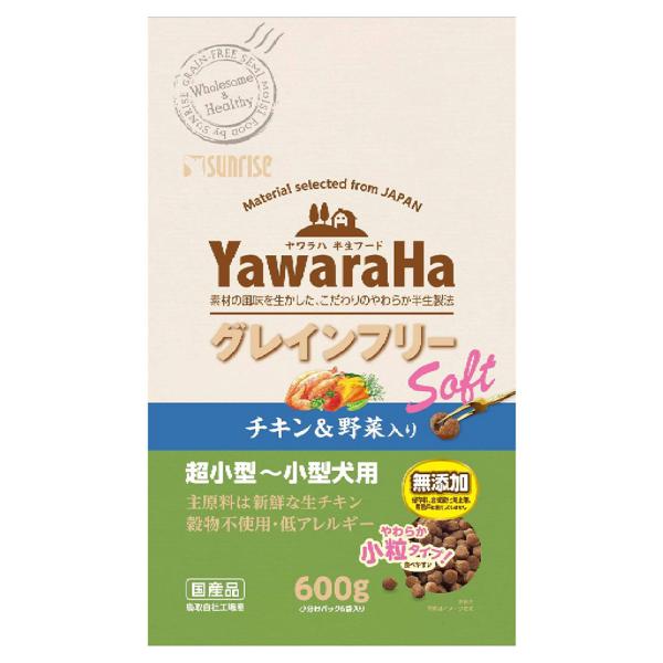 ヤワラハ　グレインフリー　ソフト　チキン＆野菜入り　６００ｇ