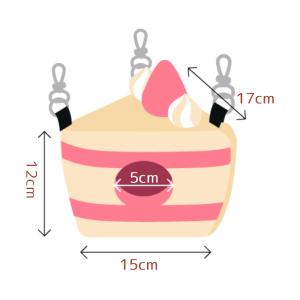 いちごのショートケーキハウス ハンドメイド バ...の詳細画像3