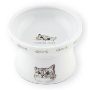 猫壱　ハッピーダイニング　脚付フードボウル　シリコン付き　ｎａｌａ　ｃａｔ　猫用
