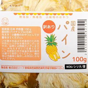国産 訳ありパイン 100g 大容量 小動物の...の詳細画像4