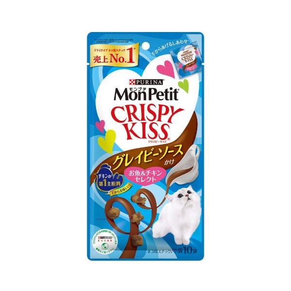 モンプチ　クリスピーキッス　グレイビーソースかけ　お魚＆チキンセレクト　３０ｇ