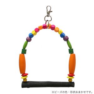小鳥の爪とぎ用 備長炭ブランコ ハンドメイド ...の詳細画像3