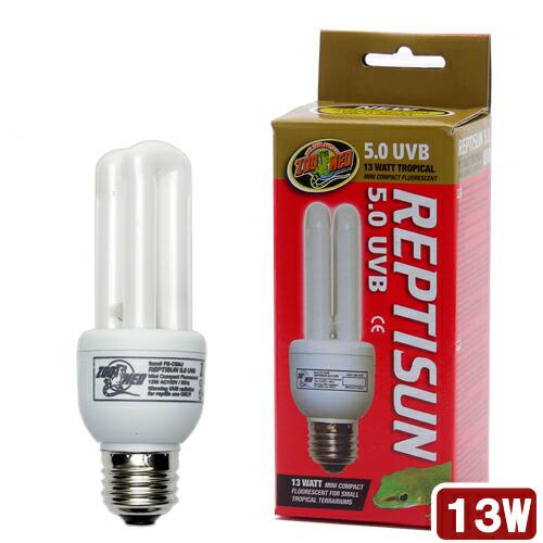 交換球　ＺＯＯＭＥＤ　レプティサン５．０ＵＶＢ　１３Ｗ（コンパクトタイプ蛍光球）　Ｅ２６