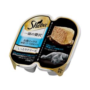 シーバ 一皿の贅沢 しっとりテリーヌ 厳選お魚ミックス 75g 6個入り キャットフード