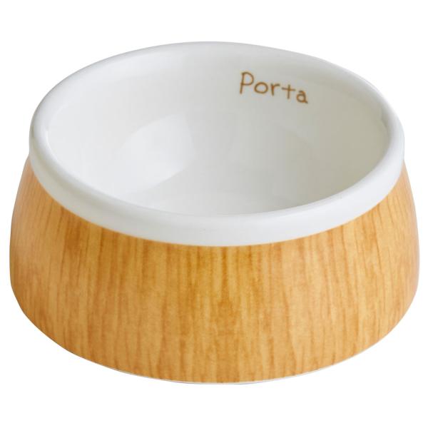 ペティオ　犬用食器　Ｐｏｒｔａ　木目調　陶器食器　Ｓサイズ
