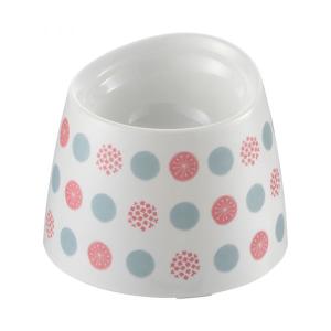 《終売》リッチェル　ワンちゃんの高さがある食器　ＳＳ　水玉