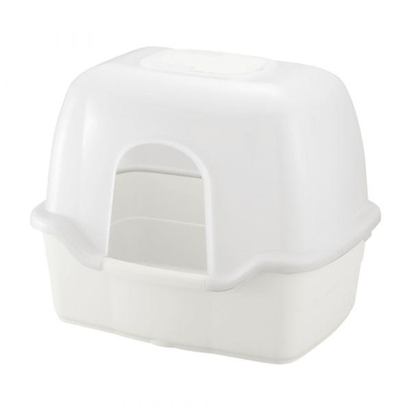 リッチェル　ラプレ　ネコトイレ　深型　６０　フード付　白