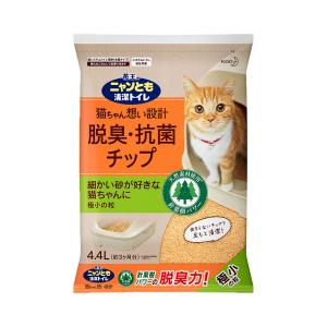 猫砂　ニャンとも清潔トイレ　脱臭・抗菌チップ　極小の粒　４．４Ｌ×４袋｜chanet