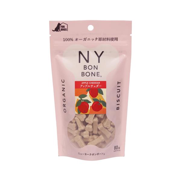 ＮＹ　ＢＯＮ　ＢＯＮＥ　アップルチェダー　８０ｇ　犬　おやつ　ニューヨークボンボーン　クッキー　ビス...