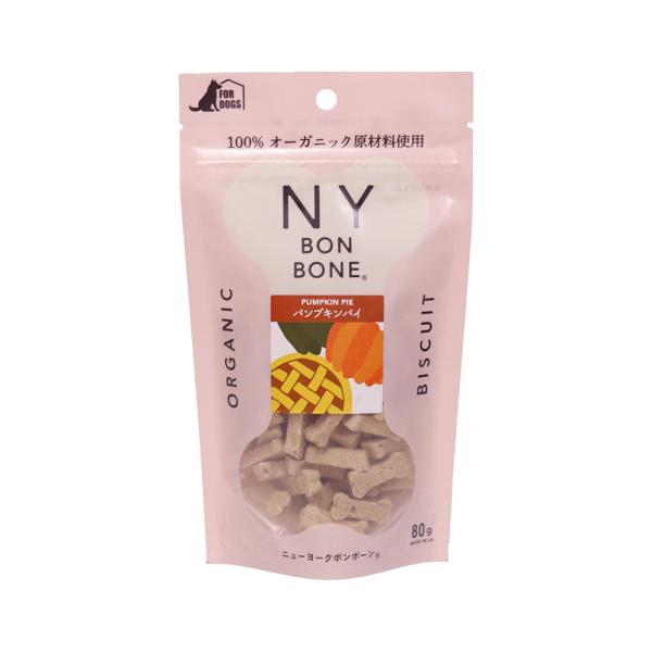 ＮＹ　ＢＯＮ　ＢＯＮＥ　パンプキンパイ　８０ｇ　犬　おやつ　ニューヨークボンボーン　クッキー　ビスケ...