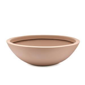 メーカー直送 睡蓮鉢凛 RIN 平型 ライトブラウン 同梱不可 沖縄別途送料