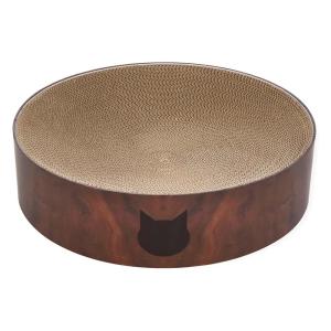 猫壱 バリバリボウル XL 猫柄 ダークブラウン