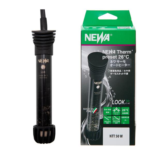 ＮＥＷＡ　サーモオートヒーター　５０Ｗ　２６℃固定　〜３０ｃｍ水槽以下用　通電確認機能付き　熱帯魚
