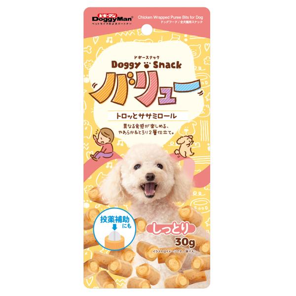 ドギーマン　ドギースナックバリュー　トロッとササミロール　３０ｇ