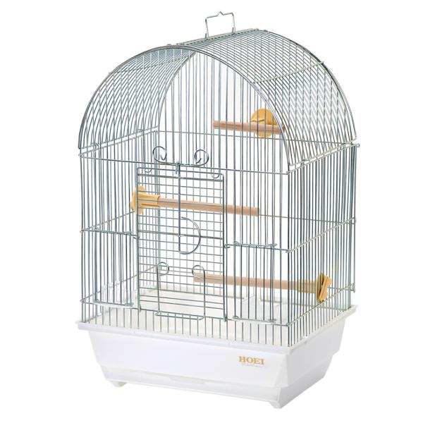 鳥かご　ＨＯＥＩ　１０１アーチ手のりＧ　ホワイト　（３２×２６×４８．５ｃｍ）　セキセイ　小型インコ...