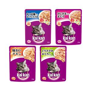 キャットフード　成猫用　カルカン　パウチ　チキンとまぐろセット　４種各１６袋入　
