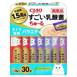 いなば CIAO すごい乳酸菌ちゅ〜る30本 まぐろ 海鮮バラエティ 14g×30本
