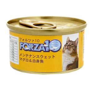 ＦＯＲＺＡ１０　フォルツァ１０　メンテナンスウェット　マグロ＆白身魚　８５ｇ×２缶｜chanet