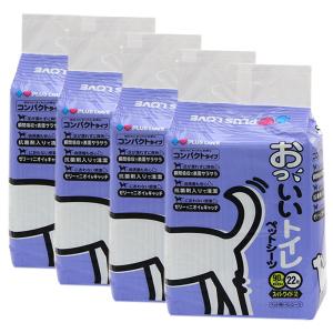 プラスラブ おっ いいトイレ ペットシーツ スーパーワイド 22枚×4袋