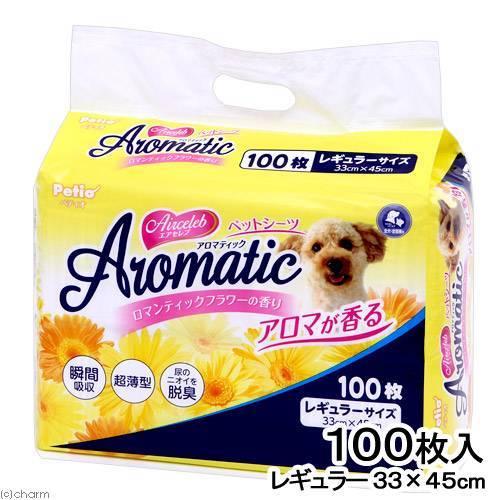 ペティオ　エアセレブ　アロマティック　ペットシーツ　レギュラー　１００枚×８袋