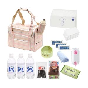 災害避難サバイバルキャリーバッグ&用品28品・未使用+おまけ付き チャーム（charm） うさぎ・モルモット用 防災・避難グッズセット