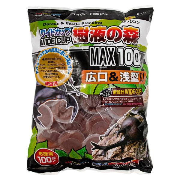 フジコン　昆虫ゼリー　ワイドカップ　樹液の森　１００Ｐ　１６ｇ×１００個入り