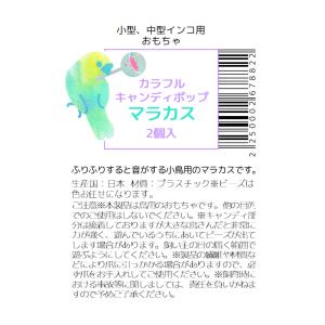 カラフルキャンディポップ マラカス 2個入 色...の詳細画像3