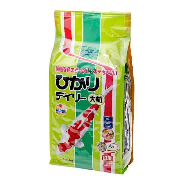 鯉の餌　キョーリン　ひかりデイリー　大粒　浮上性　４ｋｇ×４袋　錦鯉　餌　飼料　お一人様１０点限り
