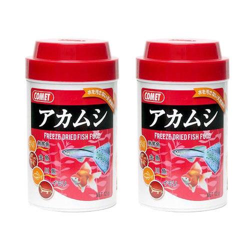 コメット　アカムシ　１２ｇ　金魚のえさ×２個　金魚の餌
