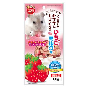 マルカン　おててにもってたべるスイーツ　いちごミルク味　６０ｇ　小動物　おやつ　キューブ