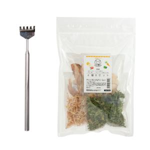 《終売》伸びるカイカイ棒＋国産　小動物のおやつ　無添加ドライ果物＆野菜　お試し人気４種Ｂセット